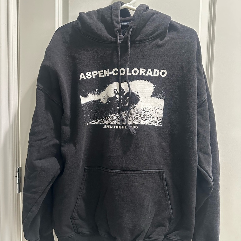 Brandy Melville Black Aspen Colorado Hoodie